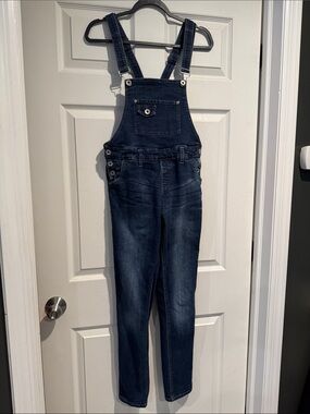 Dark Blue Denim Women's Overalls